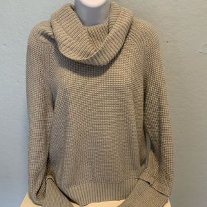 Women’s L gray cowl neck sweater